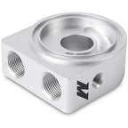 Mishimoto Oil Sandwich Plate Adapter (Non-Thermostatic, Silver), 2013-2025 BRZ/FR-S/86/GR86 - Angle 2