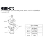 Mishimoto Oil Sandwich Plate Adapter (Thermostatic, Gold), 2013-2025 BRZ/FR-S/86/GR86 - Angle 5