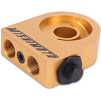 Mishimoto Oil Sandwich Plate (Thermostatic, M20, Gold)