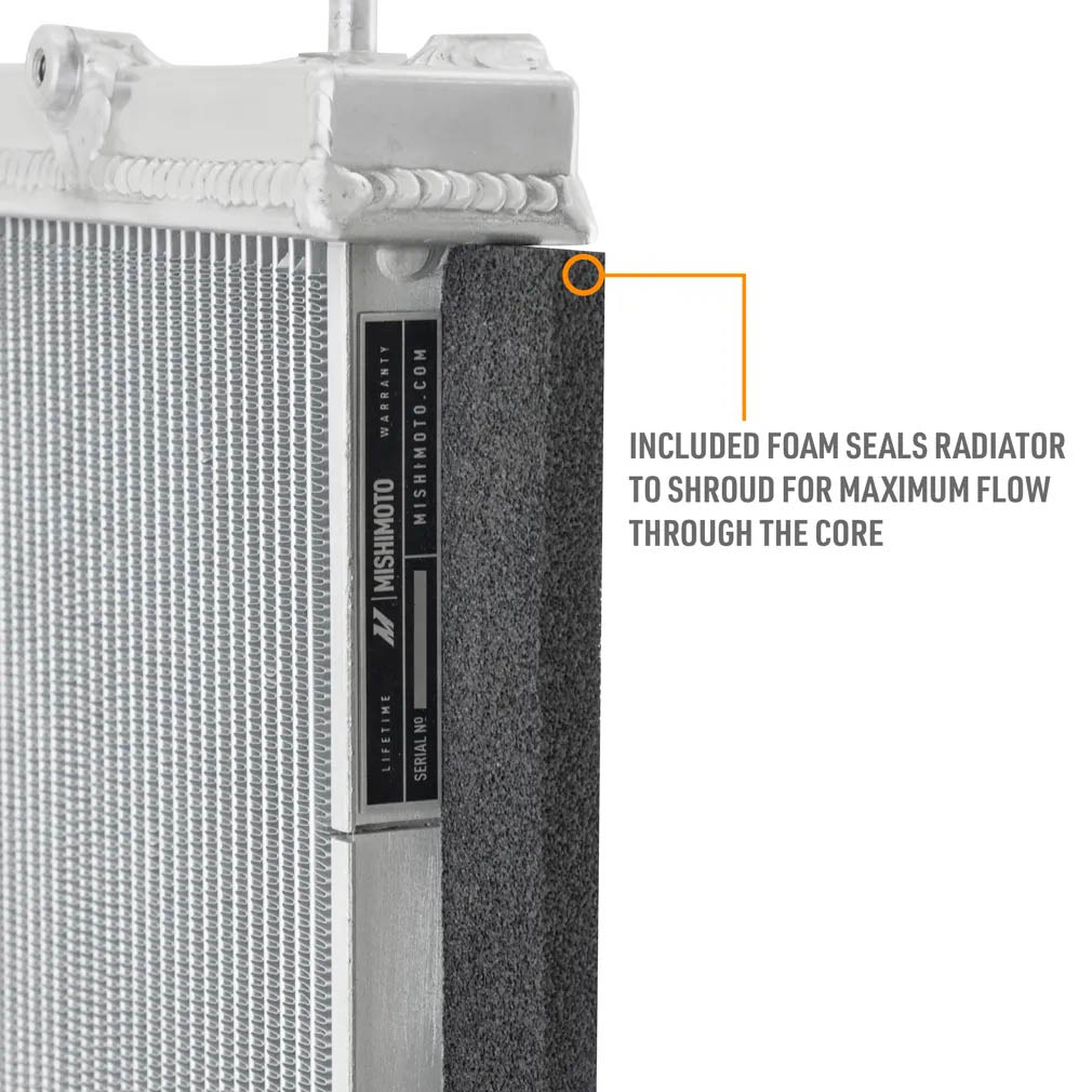 Mishimoto Performance Aluminum Radiator, 2022-2026 WRX - Angle 3