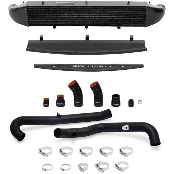Mishimoto Performance Intercooler Kit (Black Pipes, Black Intercooler), 2014-2016 Fiesta ST