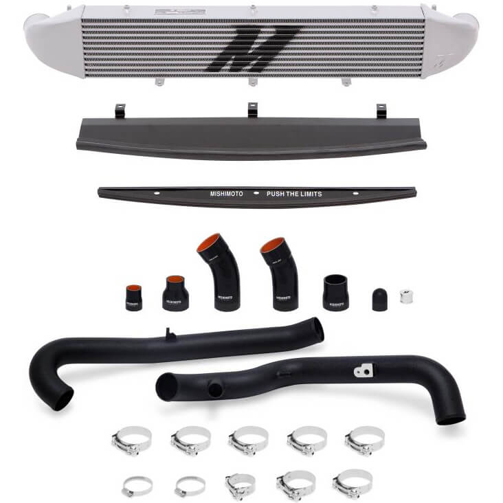 Mishimoto Performance Intercooler Kit (Black Pipes, Silver Intercooler), 2014-2016 Fiesta ST
