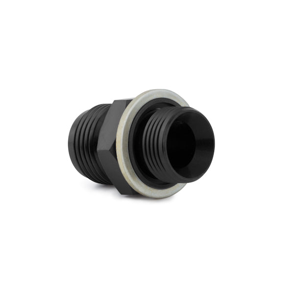 Mishimoto Sandwich Adapter Plate Fitting (M20 x -10AN, Black) - Angle 3