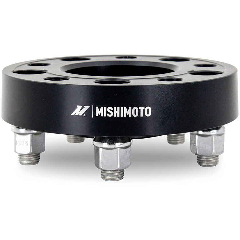 Mishimoto Wheel Spacers (5x100, M12x1.5, 66.1 Bore, Black), 2002-2014 WRX & 2013-2026 BRZ/FR-S/GR86