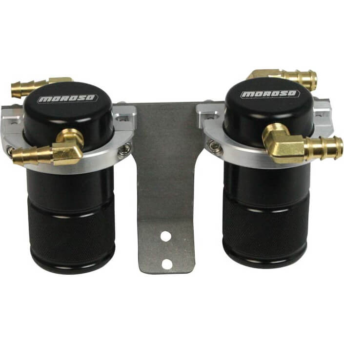 Moroso Air/Oil Separator (Twin Body, FMIC), 2004-2007 STi & 2006-2007 WRX