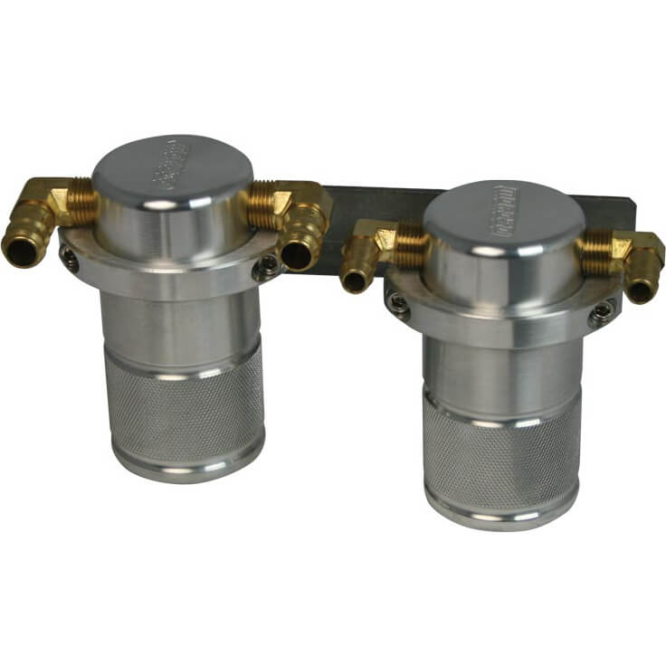 Moroso Air/Oil Separator (Twin Body, TMIC), 2004-2007 STi & 2006-2007 WRX