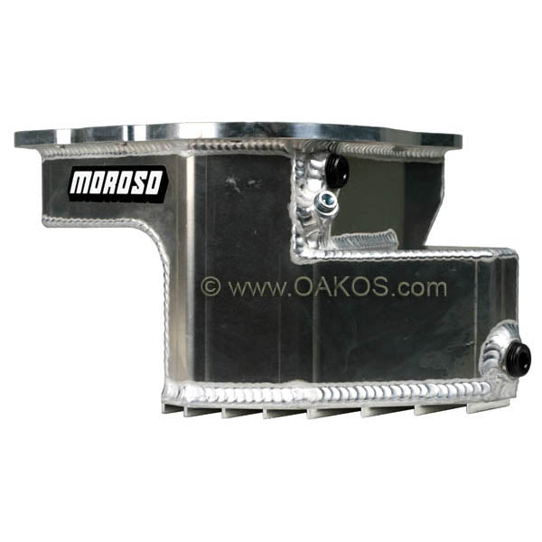 Moroso Aluminum Oil Pan w/ Windage Tray, 2002-2014 WRX & 2004-2014 STi - Angle 2