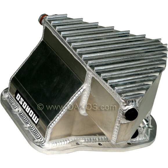 Moroso Aluminum Oil Pan w/ Windage Tray, 2002-2014 WRX & 2004-2014 STi - Angle 4
