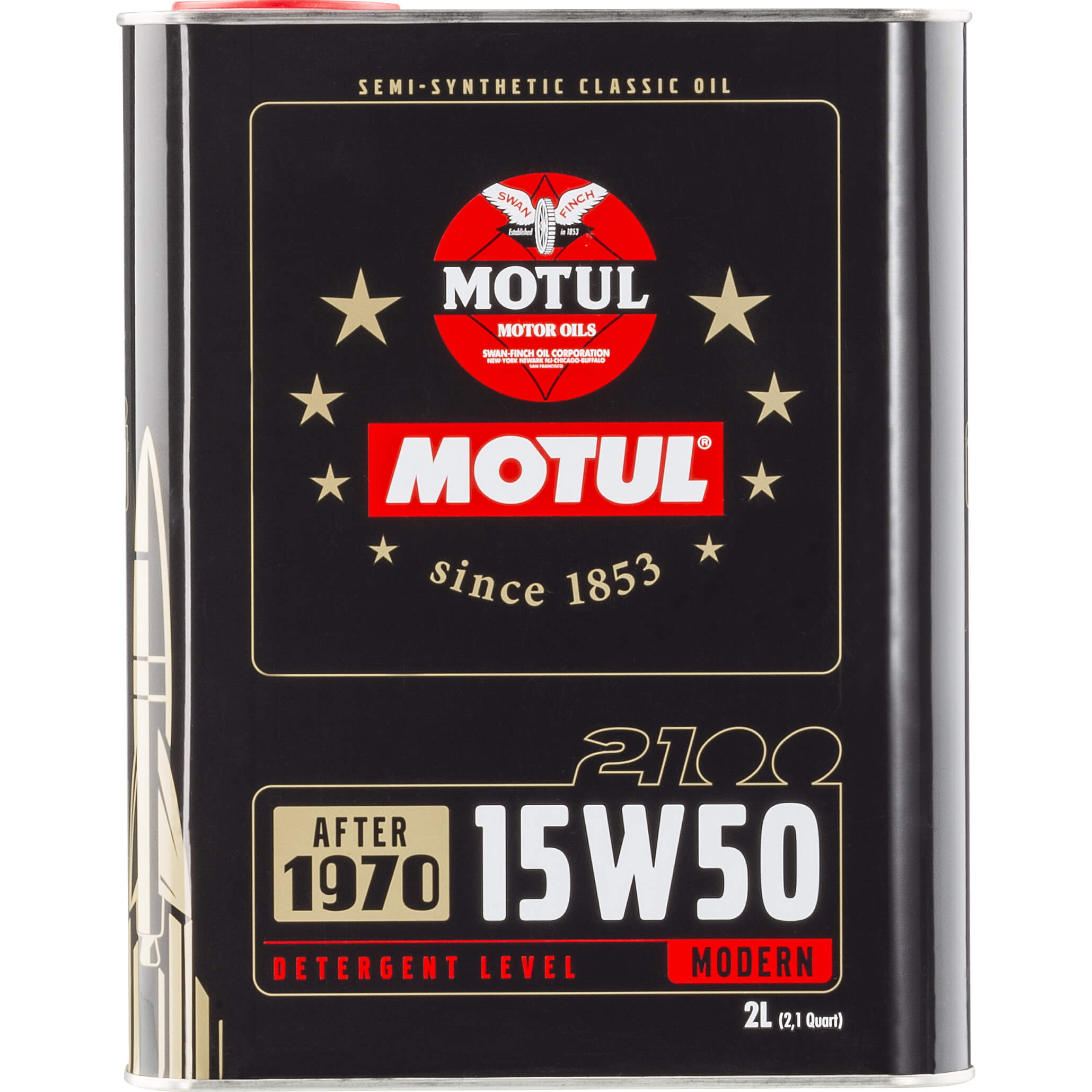 Motul 2100 Classic Engine Oil (15W-50, 2 Liters)