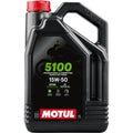 Motul 5100 4-Stroke 4T Motorcycle Engine Oil (15W-50, 4 Liters), MOTO