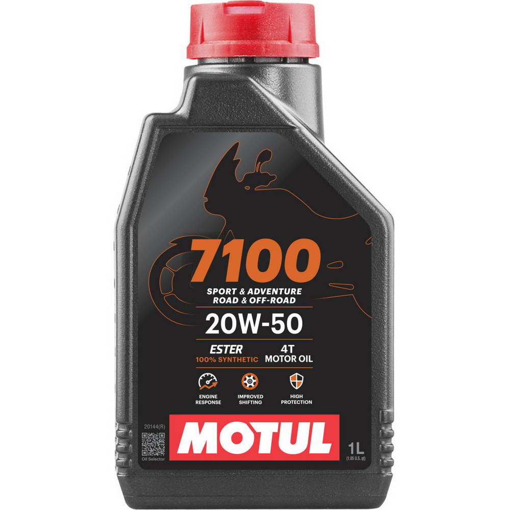 Motul 7100 4-Stroke 4T Motorcycle Engine Oil (20W-50, 1 Liter), MOTO