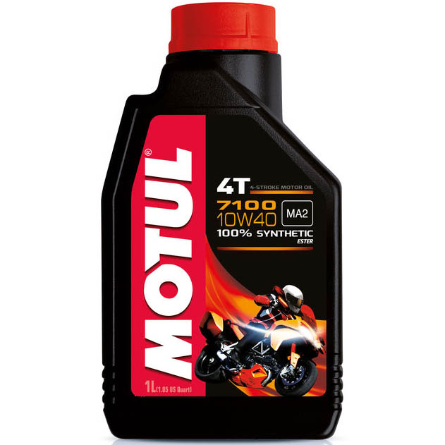 Motul 7100 Full Synthetic 4-Stroke 4T Motorcycle Engine Oil (10W-40, 1 Liter), MOTO