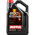 Motul 8100 ECO-CLEAN Full Synthetic Engine Oil (0W-20, 5 Liters)
