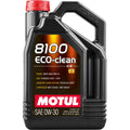 Motul 8100 ECO-CLEAN Full Synthetic Engine Oil (0W-30, 5 Liters)