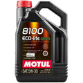 Motul 8100 ECO-lite Gen3 Full Synthetic Engine Oil (5W-30, 5 Liters)