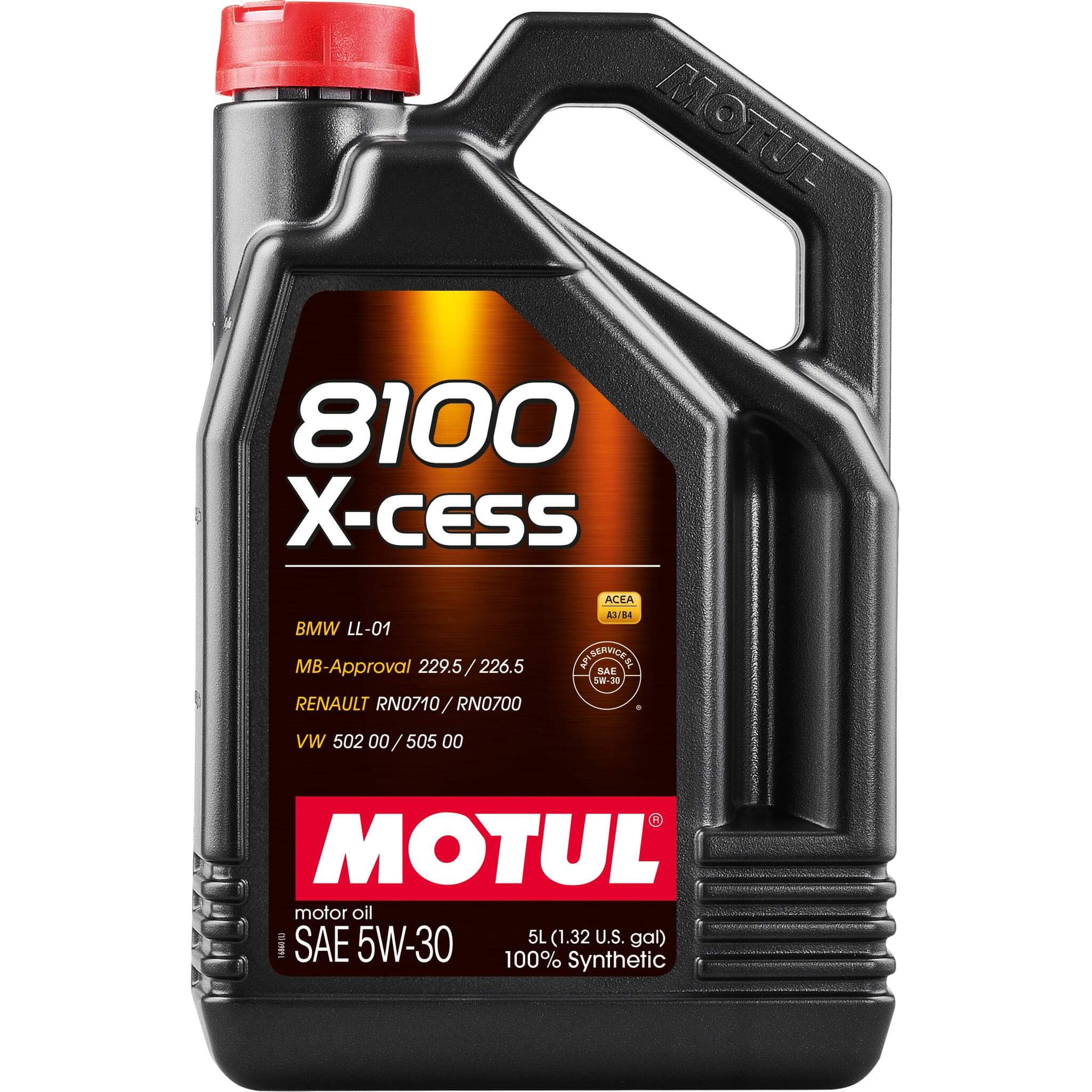Motul 8100 X-CESS Synthetic Engine Oil (5W-30, 5 Liters)