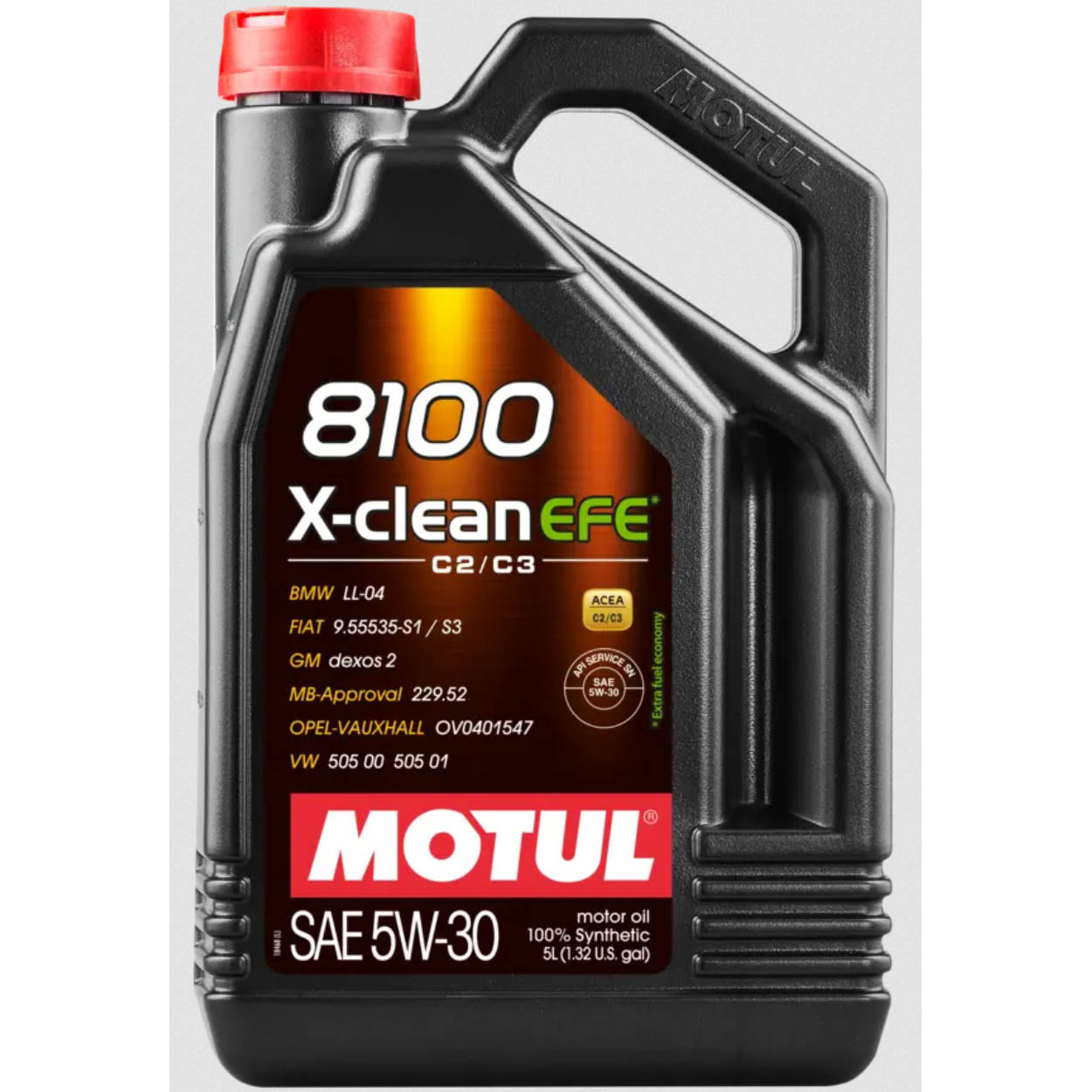 Motul 8100 X-Clean EFE Full Synthetic Engine Oil (5W-30, 5 Liters)