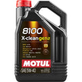 Motul 8100 X-Clean Gen2 Full Synthetic Engine Oil (5W-40, 5 Liters)