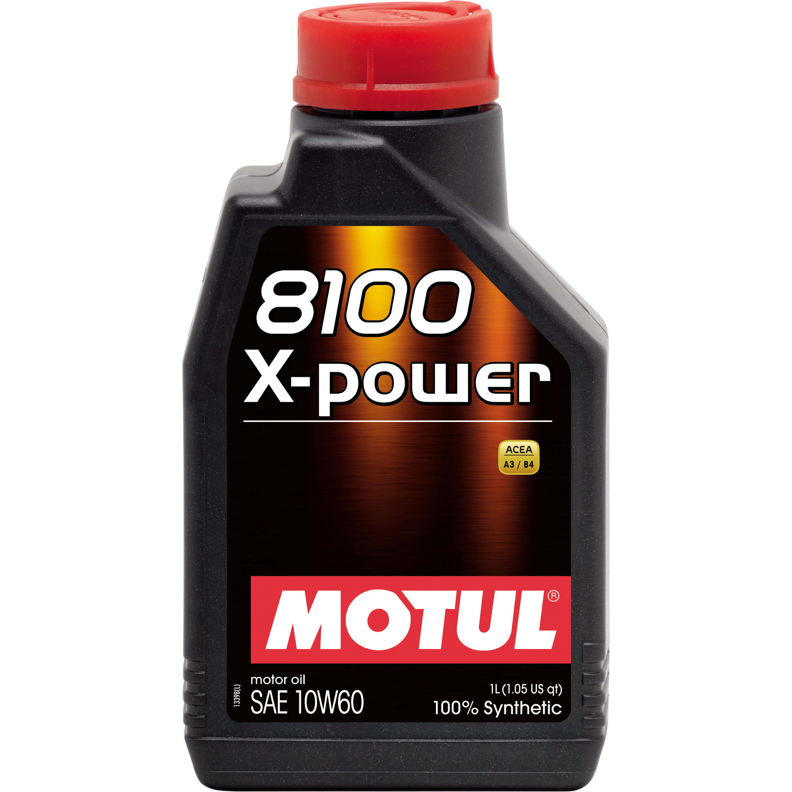 Motul 8100 X-Power Full Synthetic Engine Oil (10W-60, 1 Liter)