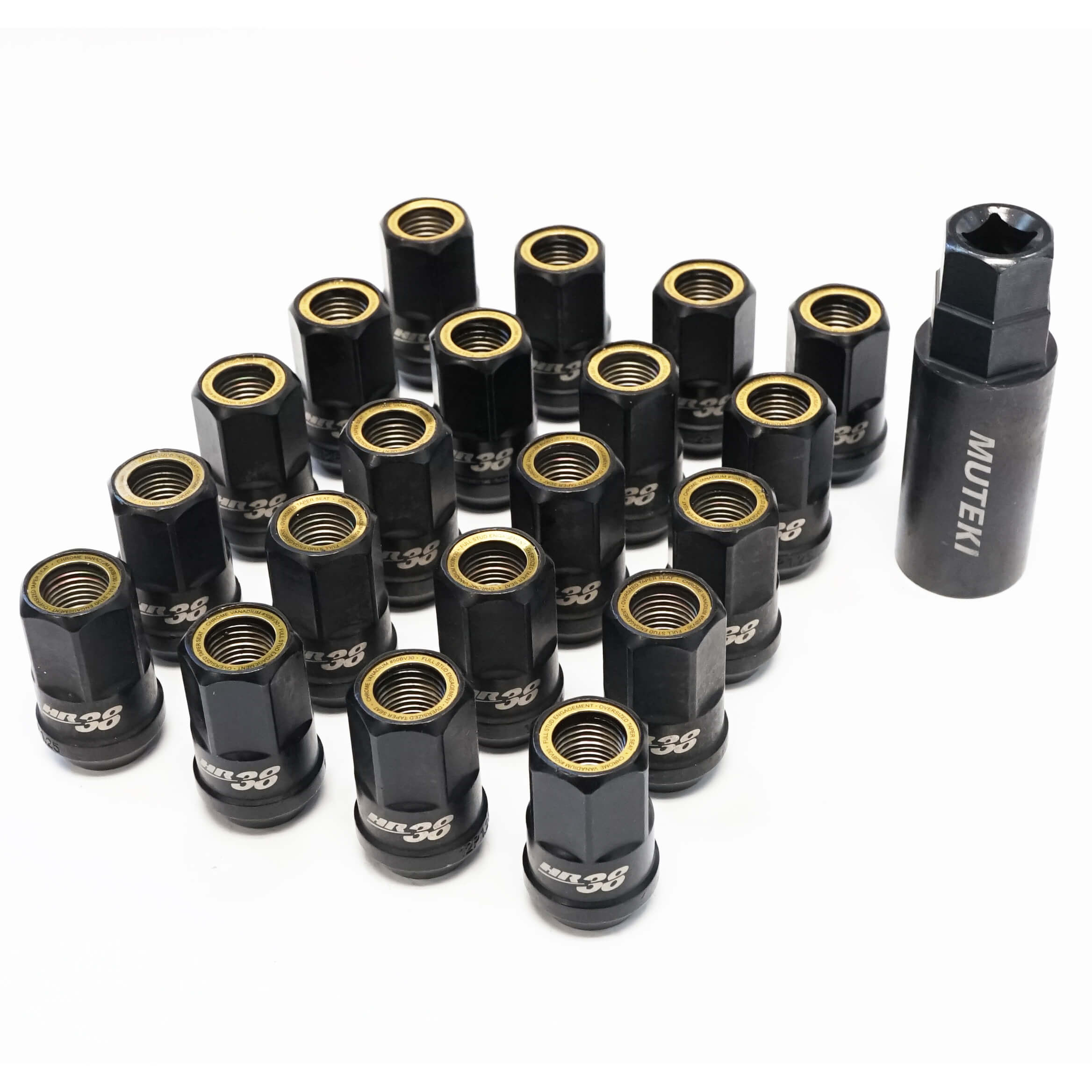 Muteki HR38 Open Ended Lug Nuts (12x1.25mm, 38mm Long)