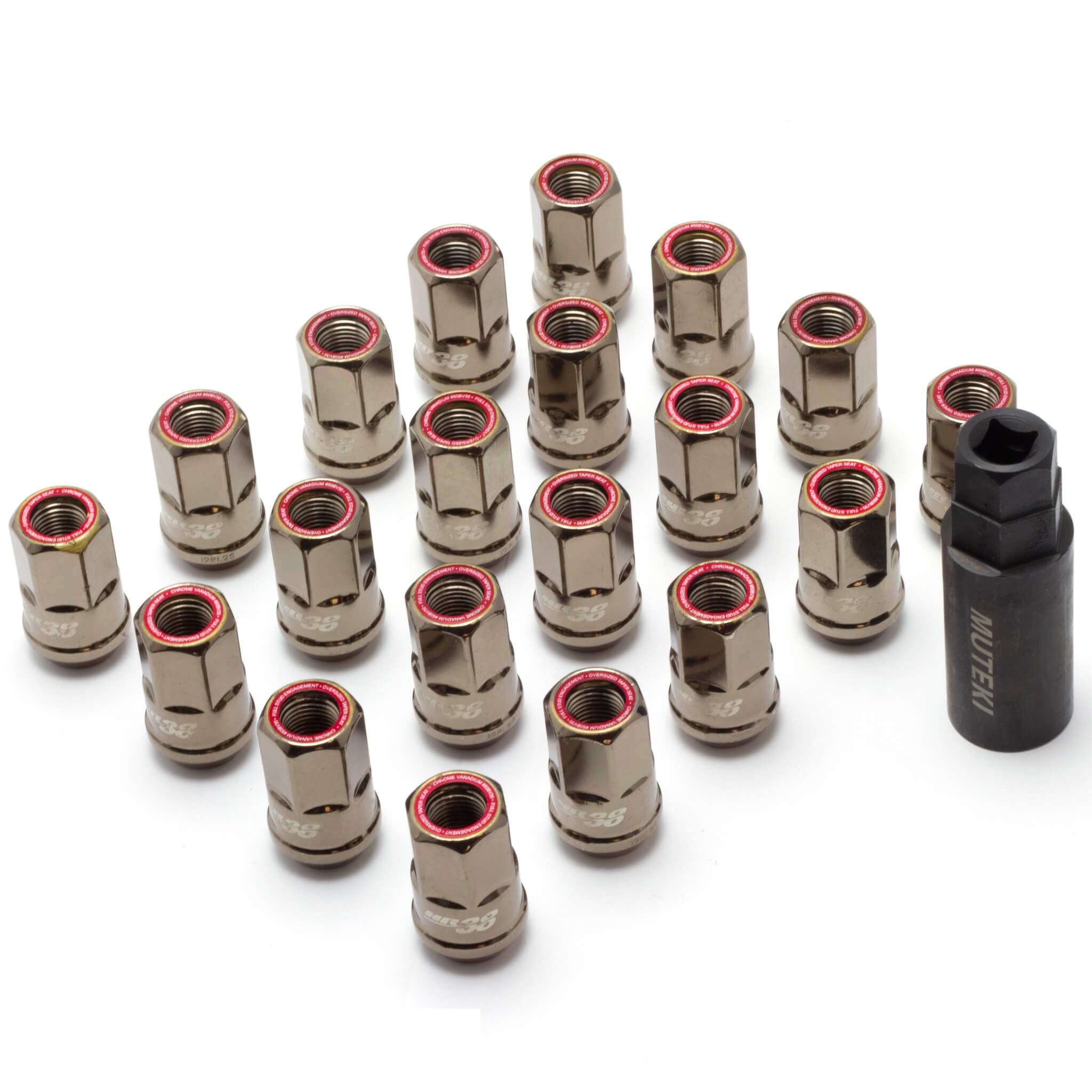 Muteki HR38 Open Ended Lug Nuts (12x1.25mm, 38mm Long)
