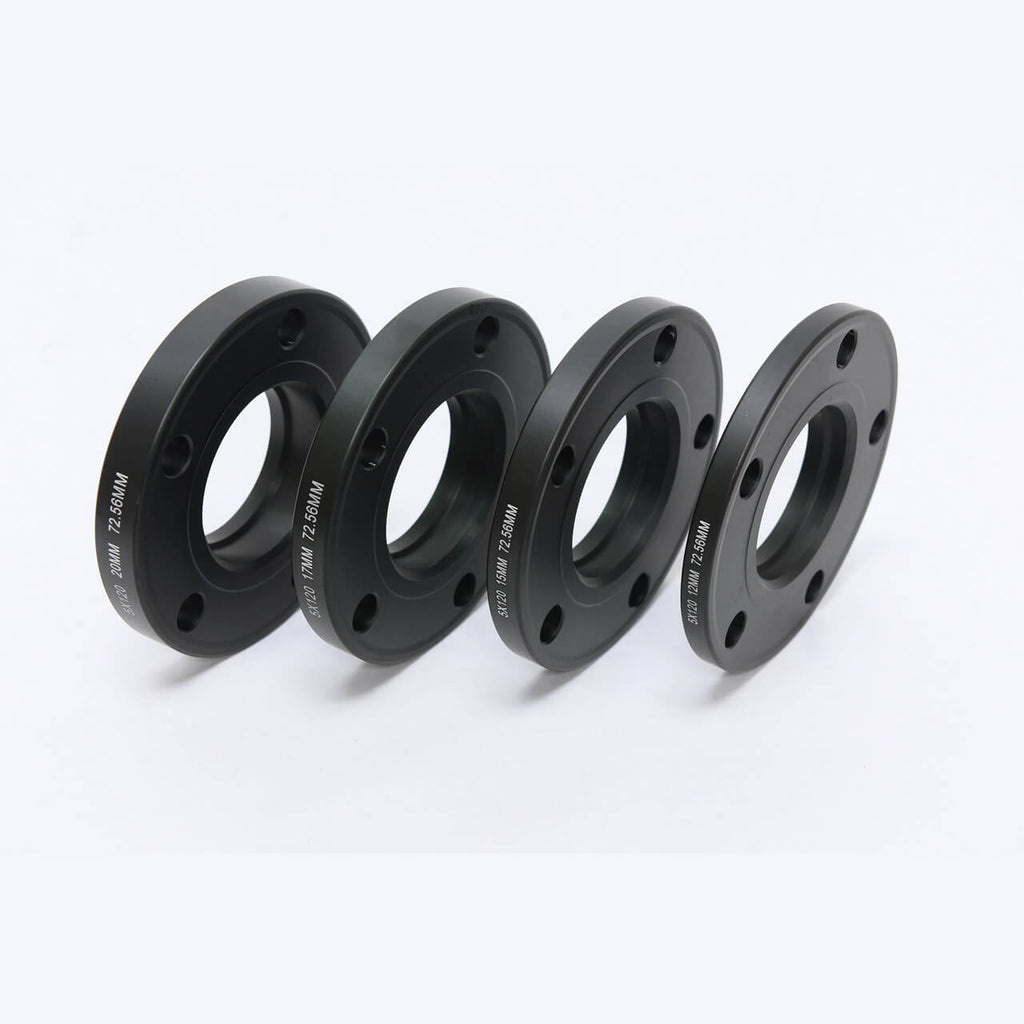 Muteki Slip On Spacers (5x112 & 5x100, ID: 57.1mm, Thickness: 12mm, OD: 150mm, Pair/2), VW & Audi - Angle 3