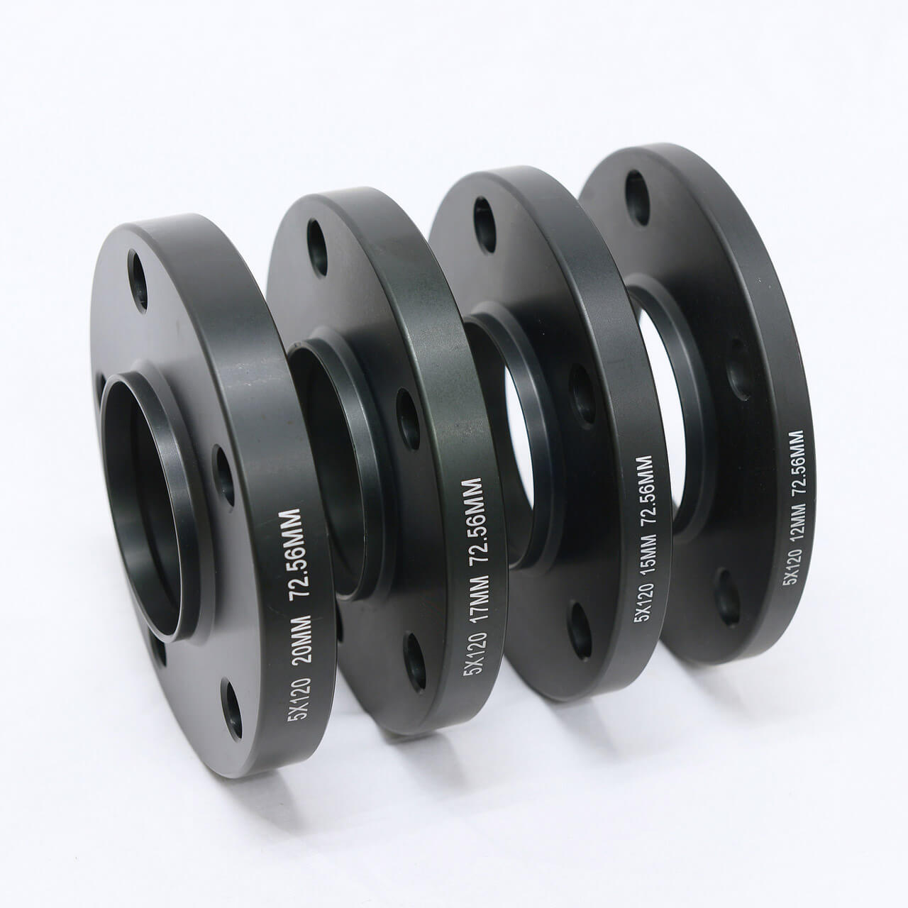 Muteki Slip On Spacers (5x114.3, ID: 67.1mm, Thickness: 17mm, OD: 150mm, Pair/2), Mitsubishi & Mazda - Angle 2
