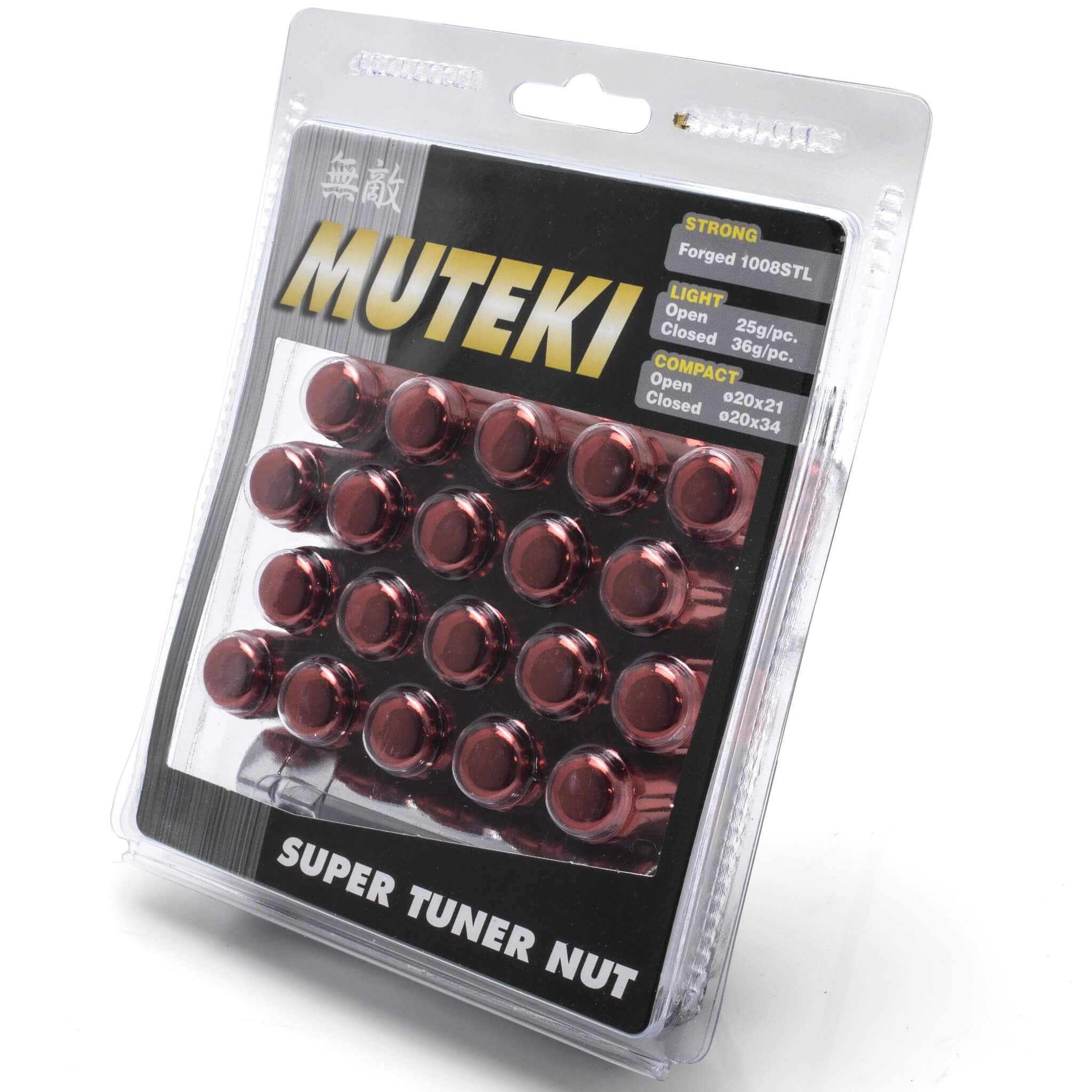Muteki Spline Drive Closed End Lugs (12x1.25mm, Set/20)