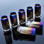 Muteki SR45Ti Titanium Open End Lug Nuts (12x1.5mm, Set/20, Burned Titanium)