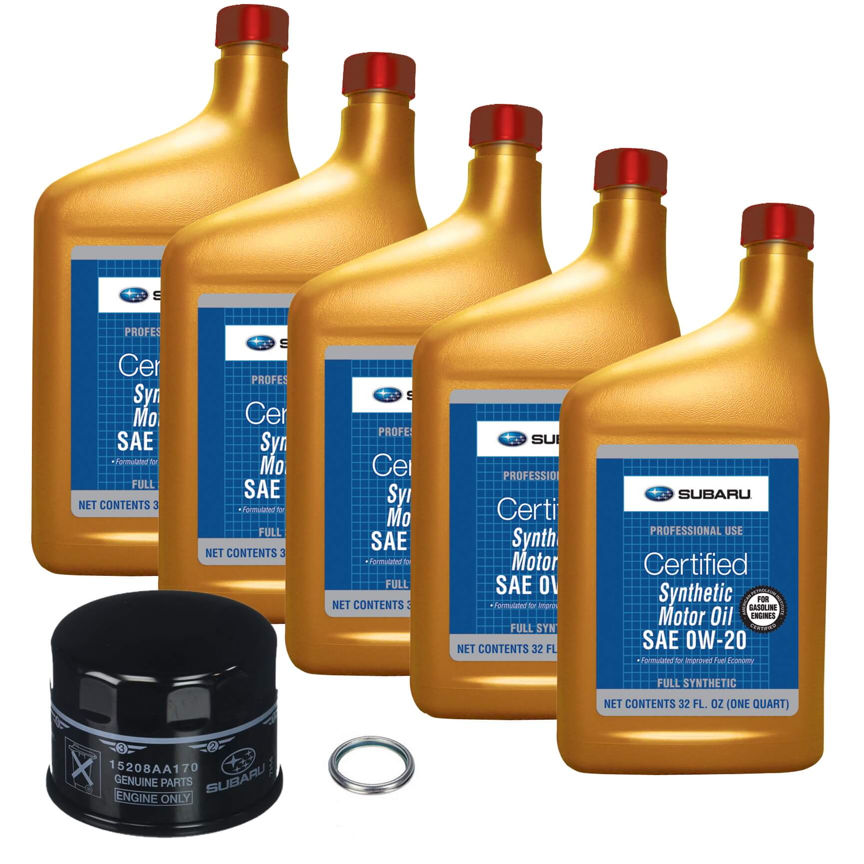 OAKOS OEM 0W20 Oil Change Package, 2022-2026 WRX
