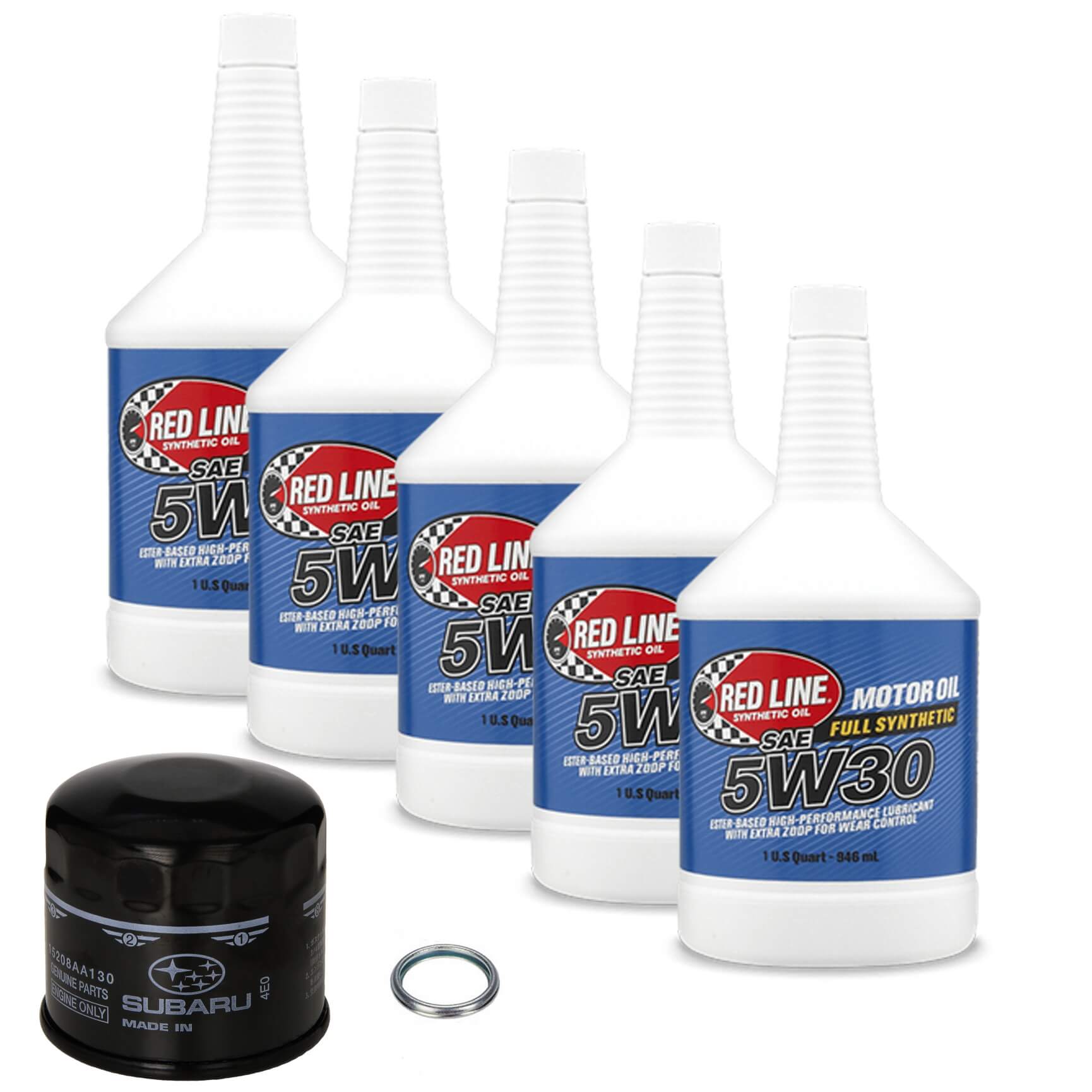 OAKOS Red Line 5W30 Oil Change Package, 2013-2020 BRZ/FR-S/86