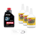 OAKOS Subaru 5-Speed Drivetrain Fluid Change Kit (Red Line), 2002-2014 WRX