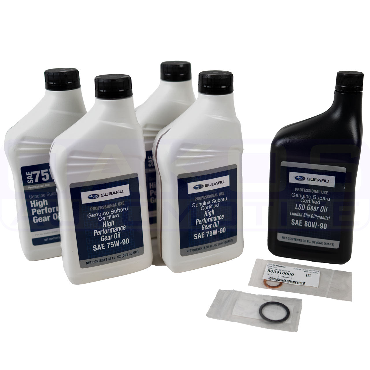 OAKOS Subaru 6-Speed Drivetrain Fluid Change Kit (OEM), 2004-2006 STi