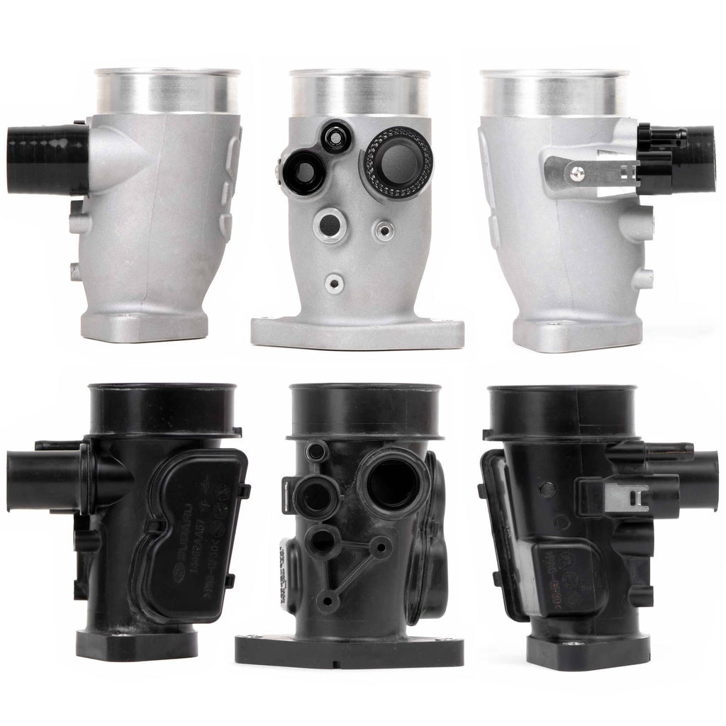 Overtake Aluminum Turbo Inlet, 2015-2021 WRX & 2014-2018 Forester XT - Angle 4