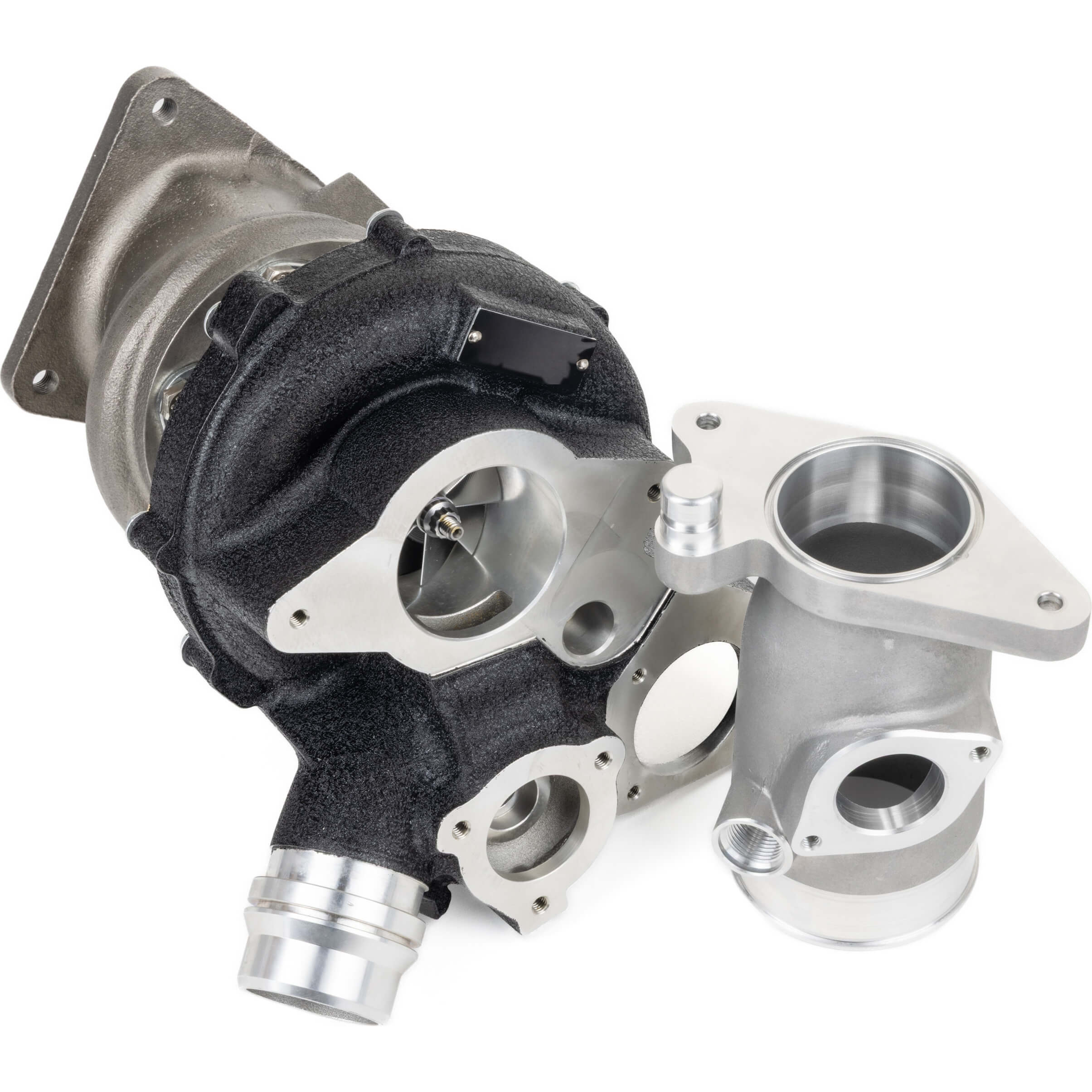 Overtake Aluminum Turbo Inlet (BIG), 2022-2026 WRX - Angle 2