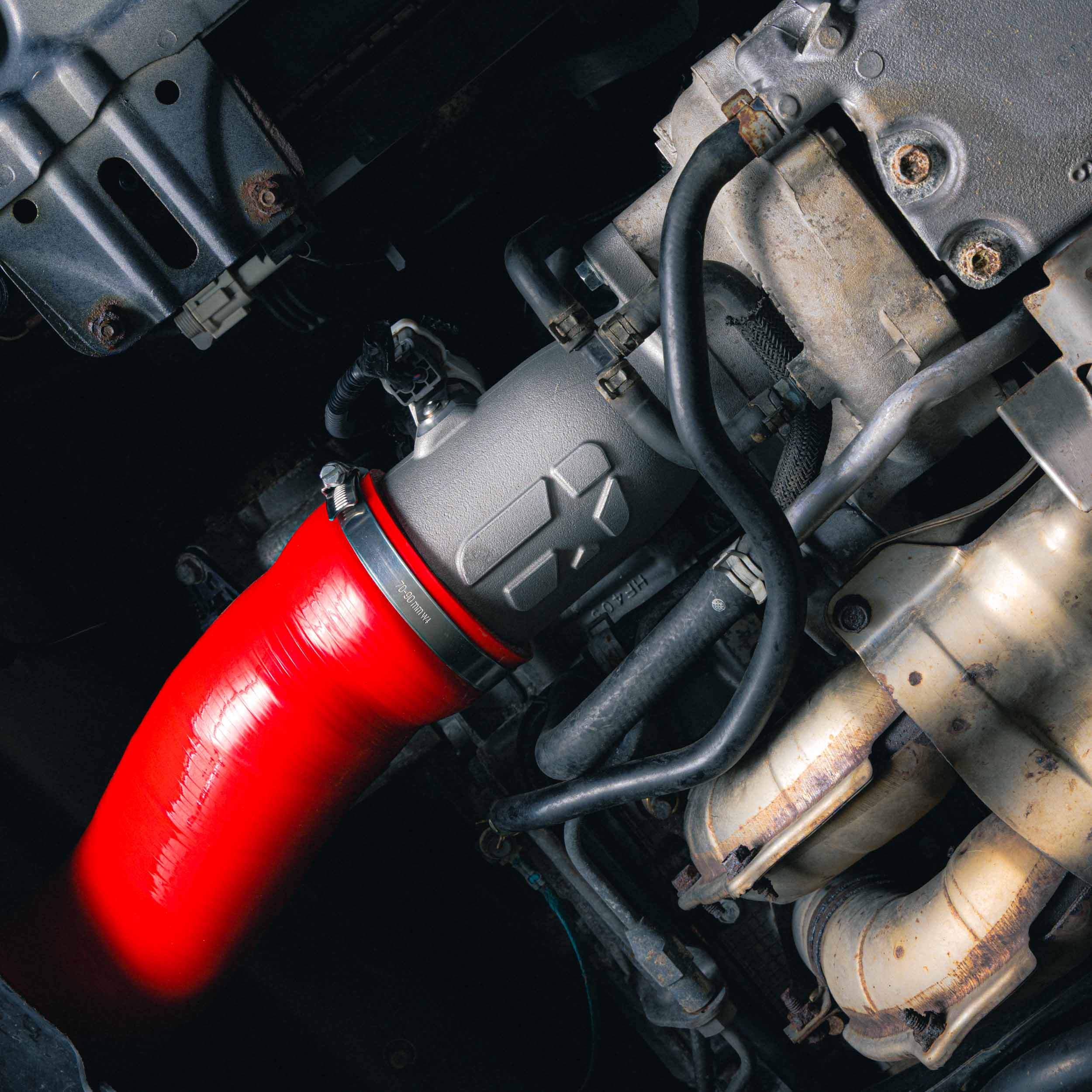 Overtake Aluminum Turbo Inlet (Big Turbo), 2015-2021 WRX & 2014-2018 Forester XT - Angle 3
