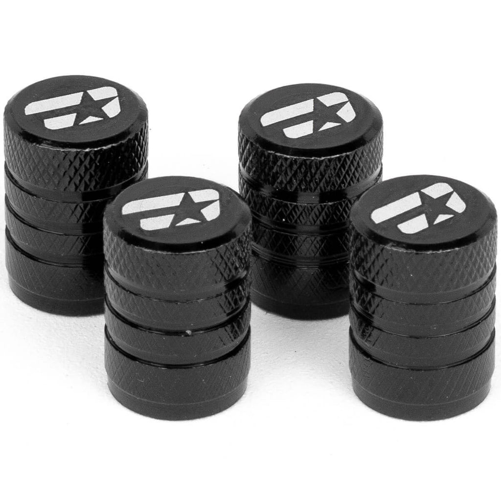Overtake Aluminum Valve Stem Caps (Black)