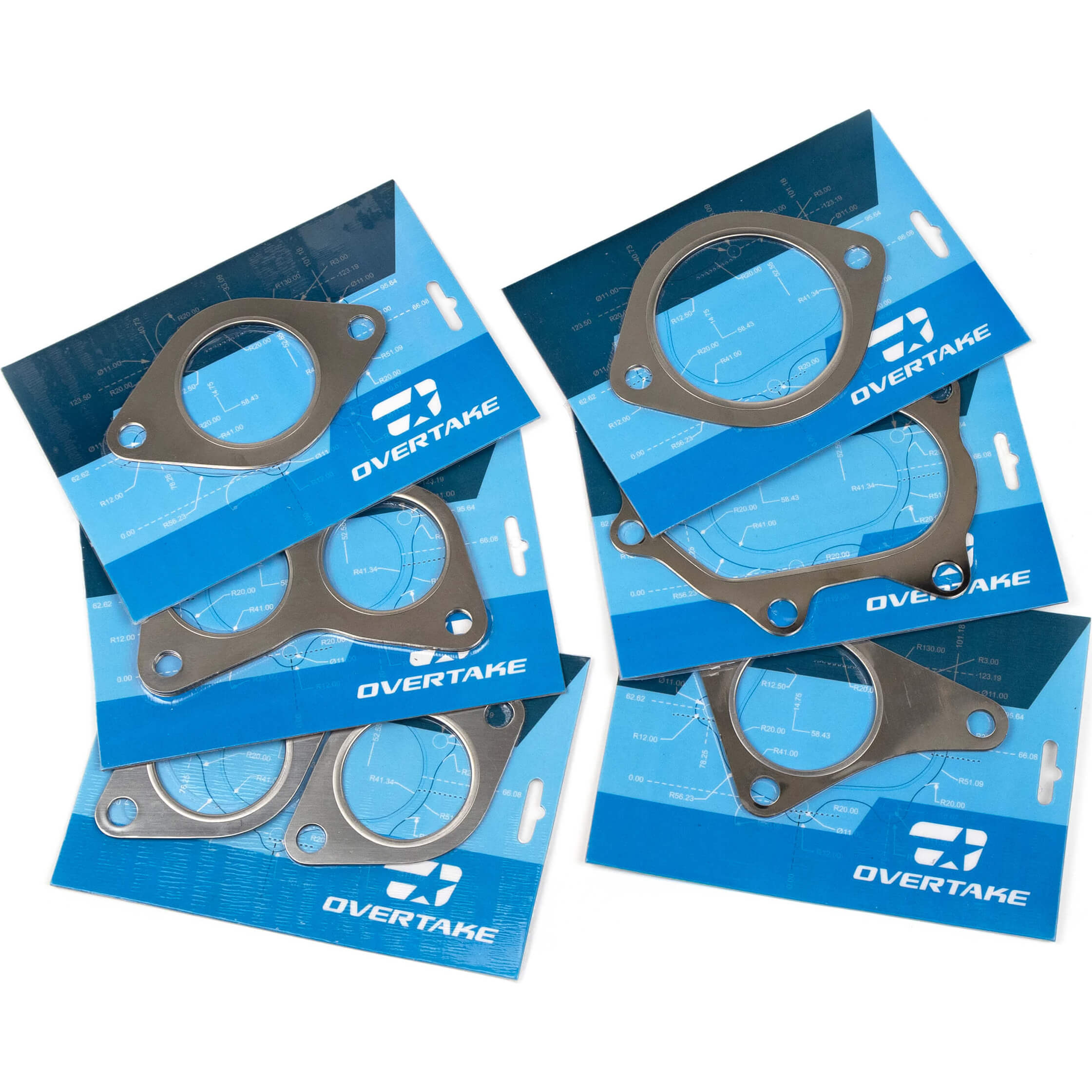 Overtake Exhaust Gasket Set, 2002-2014 WRX & 2004-2021 STi