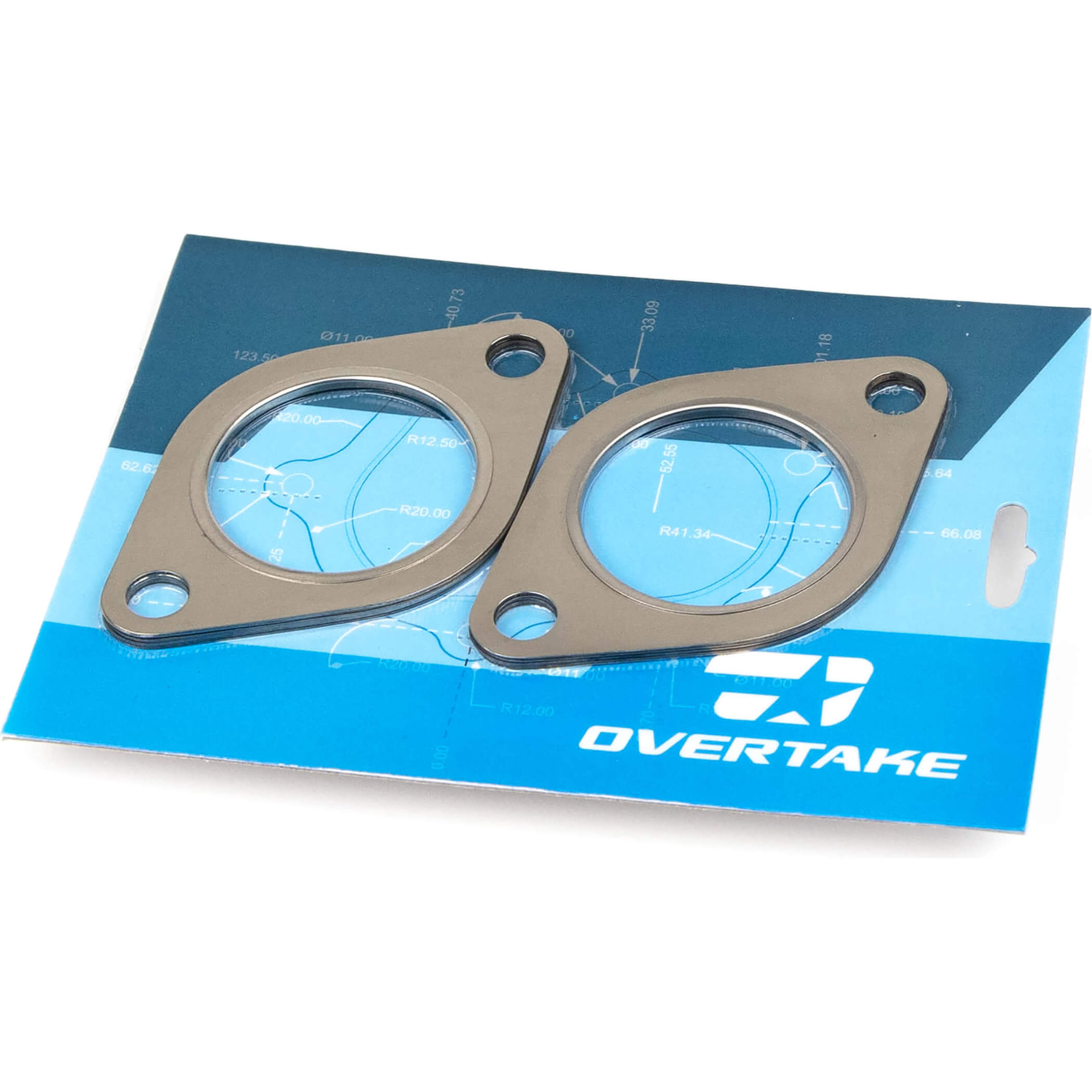 Overtake Exhaust Manifold => Crosspipe Gasket Set (2x Thick), 2002-2014 WRX & 2004-2021 STi