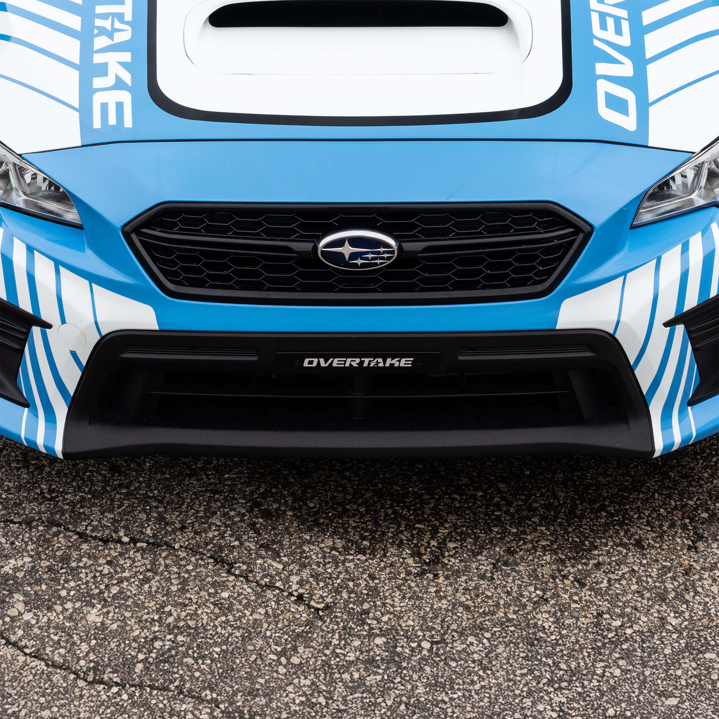 Overtake Front License Plate Delete, 2015-2021 WRX & 2015-2021 STi - Angle 2