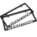 Overtake License Plate Frames