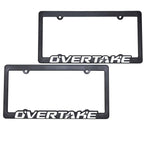 Overtake License Plate Frames - Angle 2