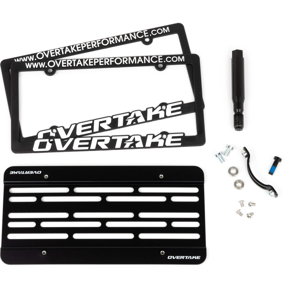 Overtake MaxxAdjust License Plate Relocation Kit, 2015-2017 WRX & 2015-2017 STi - Angle 2