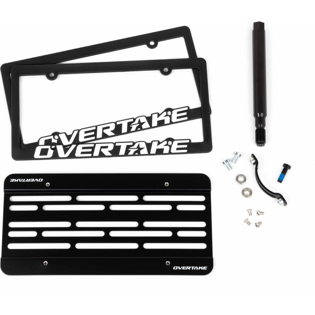 Overtake MaxxAdjust License Plate Relocation Kit, 2018-2021 WRX & STi - Angle 2