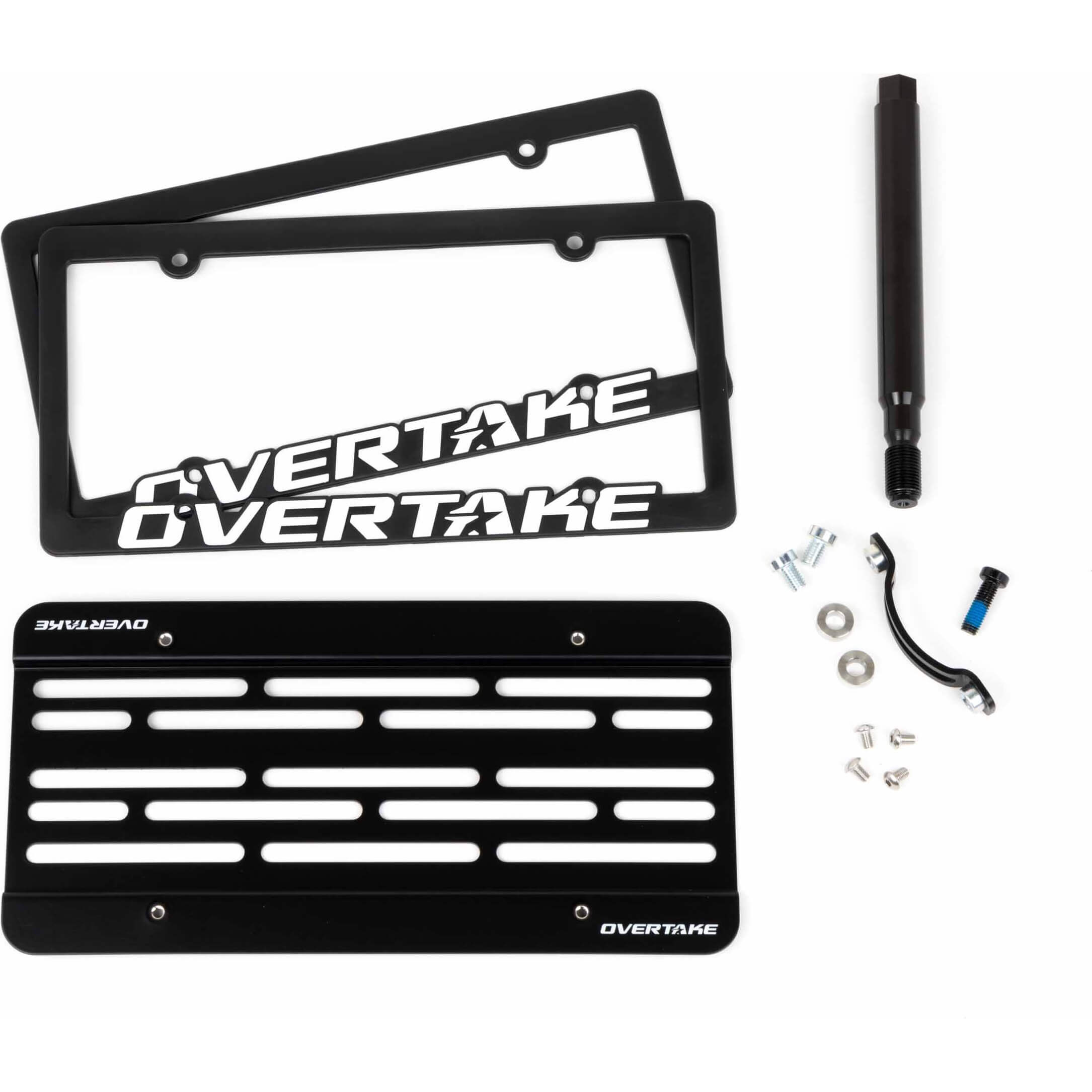 Overtake MaxxAdjust License Plate Relocation Kit, 2018-2021 WRX & STi - Angle 2