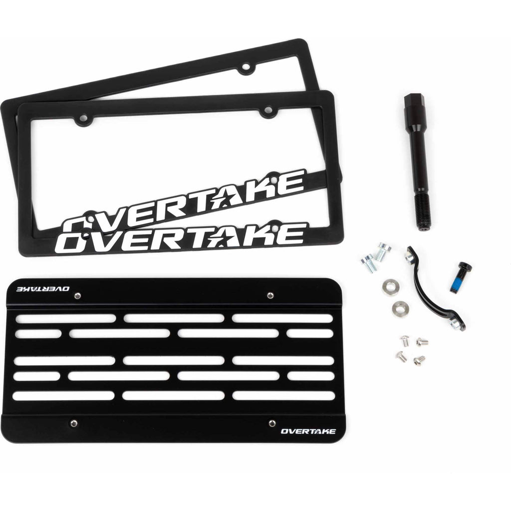 Overtake MaxxAdjust License Plate Relocation Kit, 2002-2007 WRX & STi - Angle 2