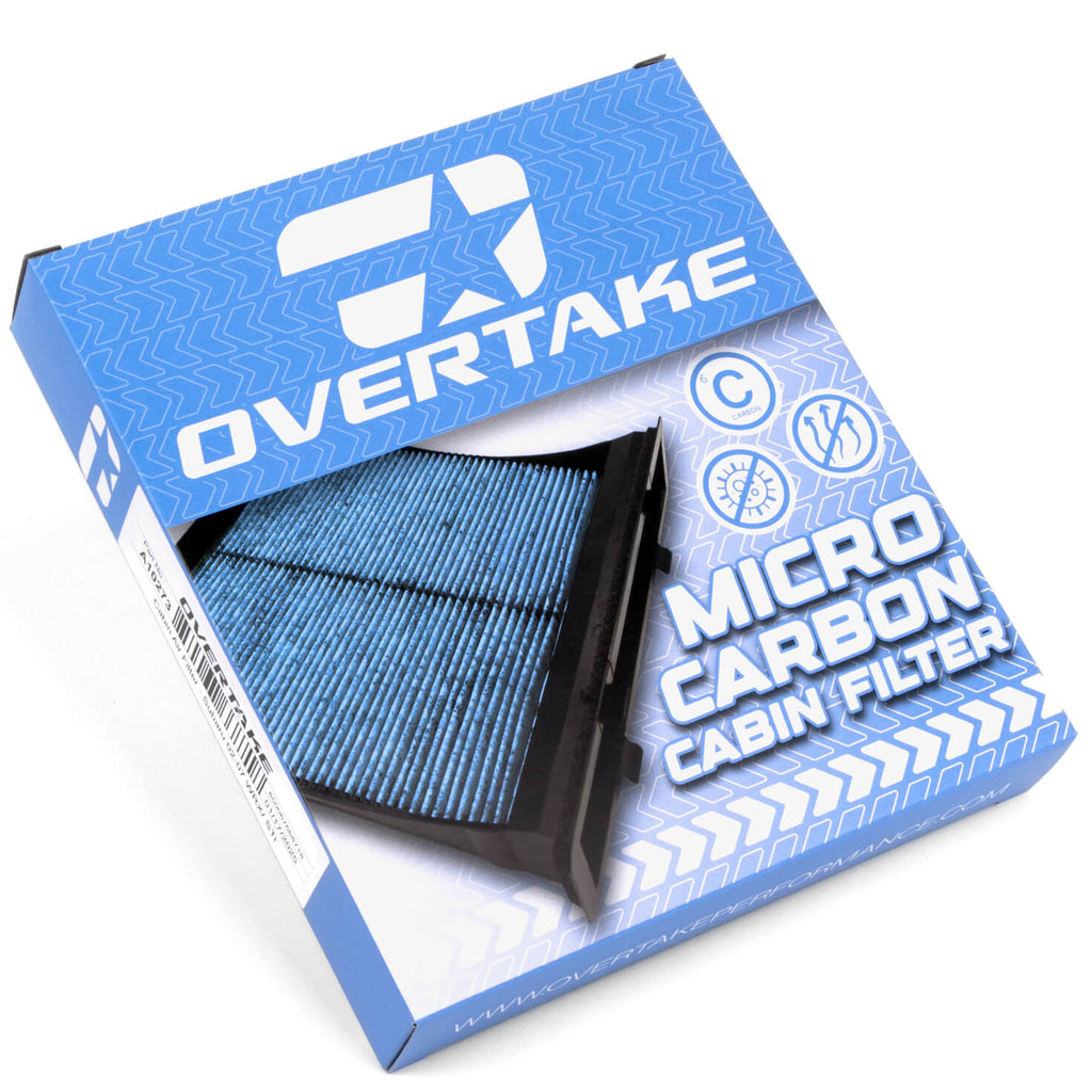 Overtake Micro Carbon Cabin Air Filter, 2002-2007 WRX & STi - Angle 4