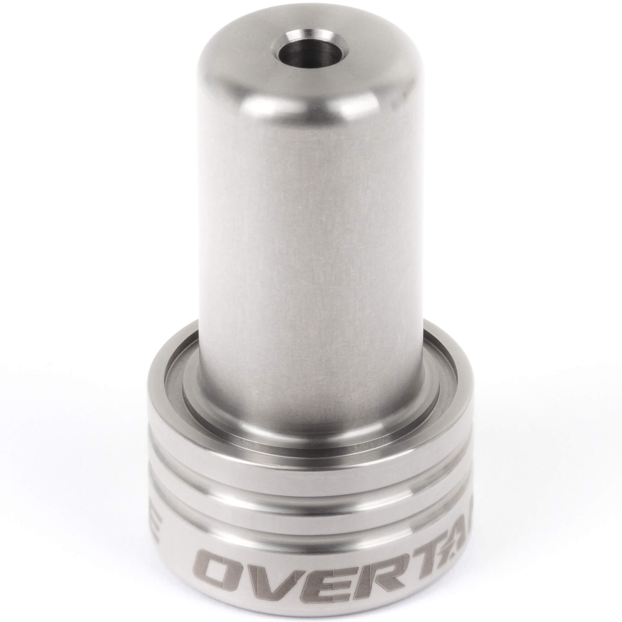 Overtake ModKnob Shift Knob Base (Raw Stainless Steel), 2002-2026 WRX/2004-2021 STi & 2013+ BRZ/GR86/FR-S - Angle 2