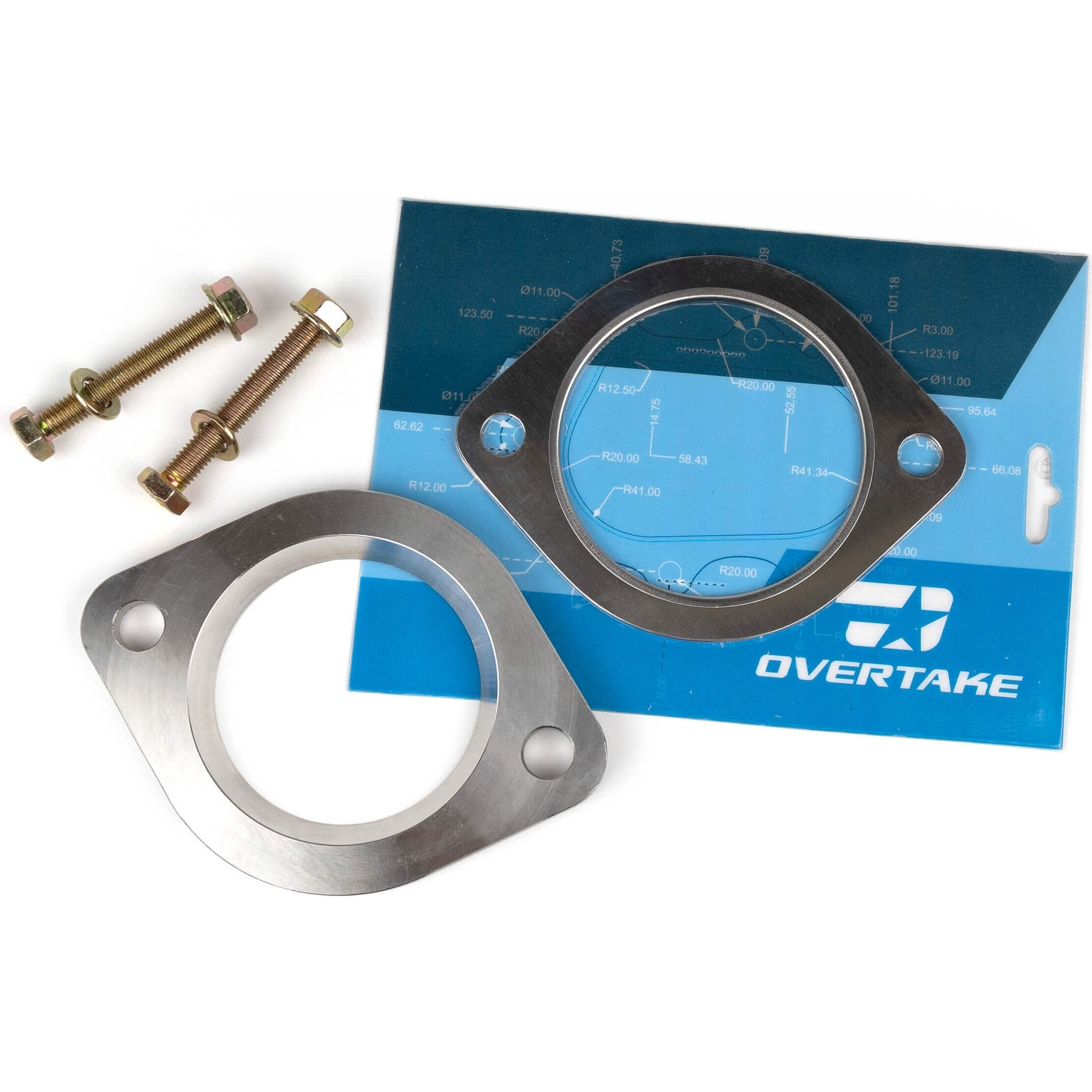 Overtake OEM Downpipe => 3in Cat-Back Adapter, 2002-2026 WRX & 2004-2021 STi