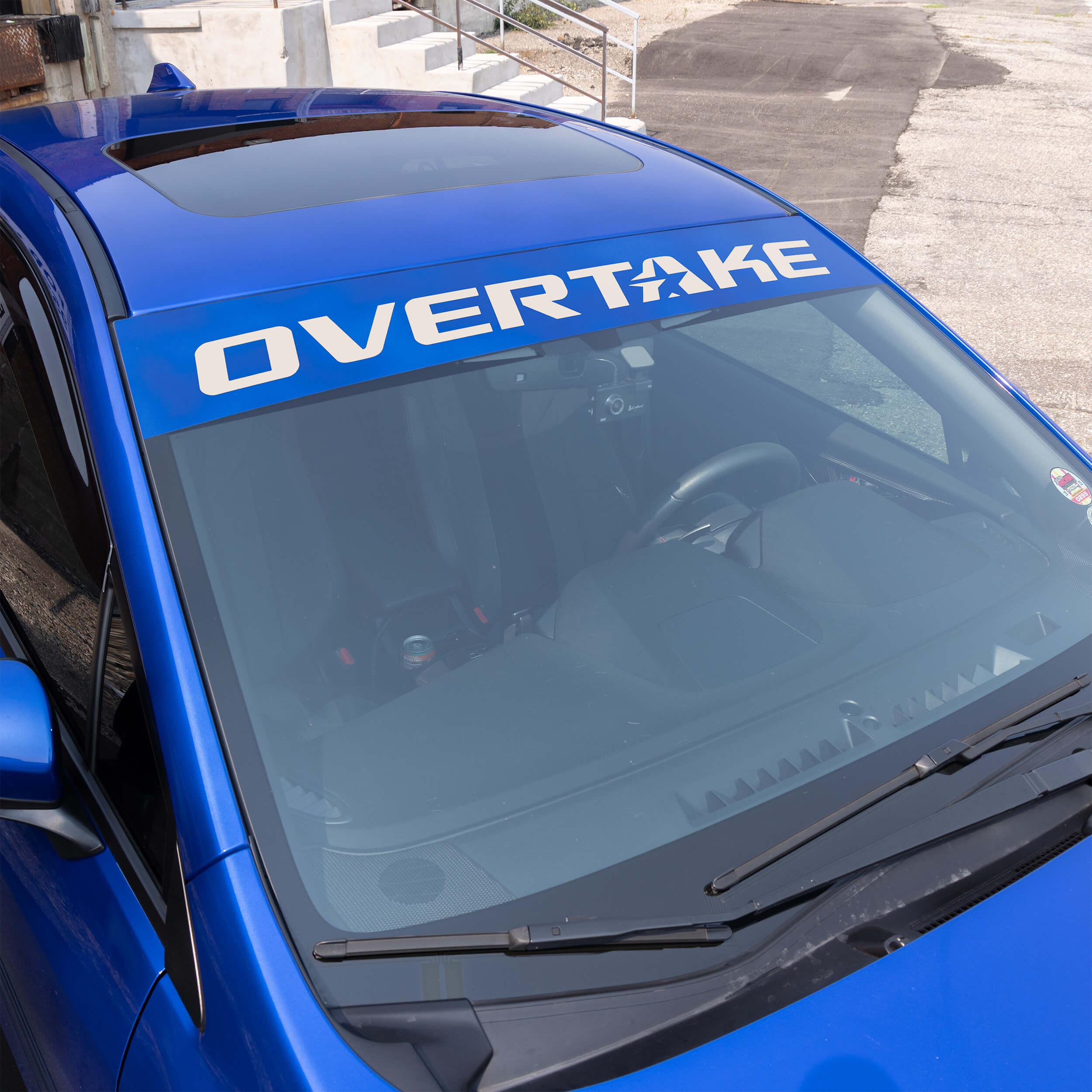Overtake Windshield Banner